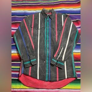 Vintage Wrangler Brushpopper Button Down